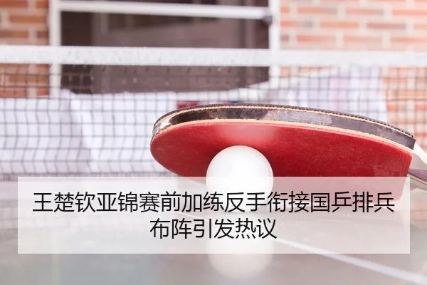 王楚钦亚锦赛前加练反手衔接国乒排兵布阵引发热议